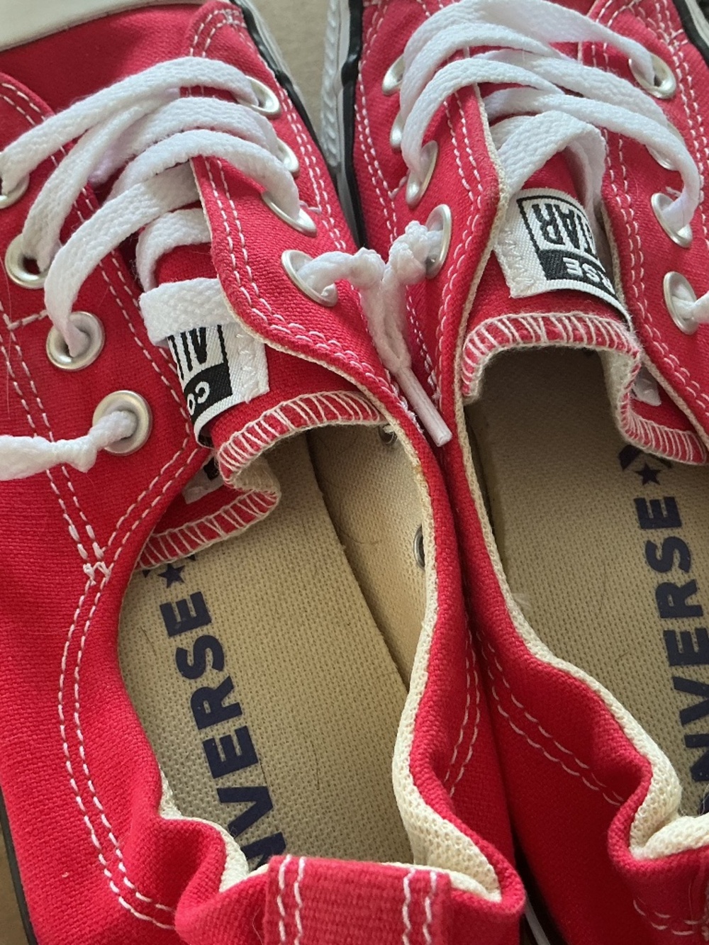 3 pairs of converse runners